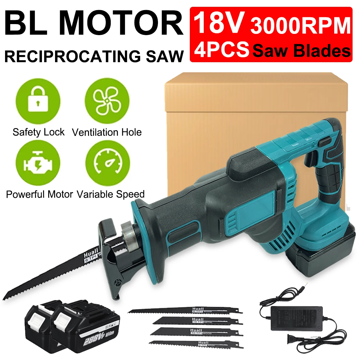 

Бесщеточная Регулируемая Беспроводная режущая пила 20 в, портативные беспроводные электроинструменты для батареи Makita 18 в