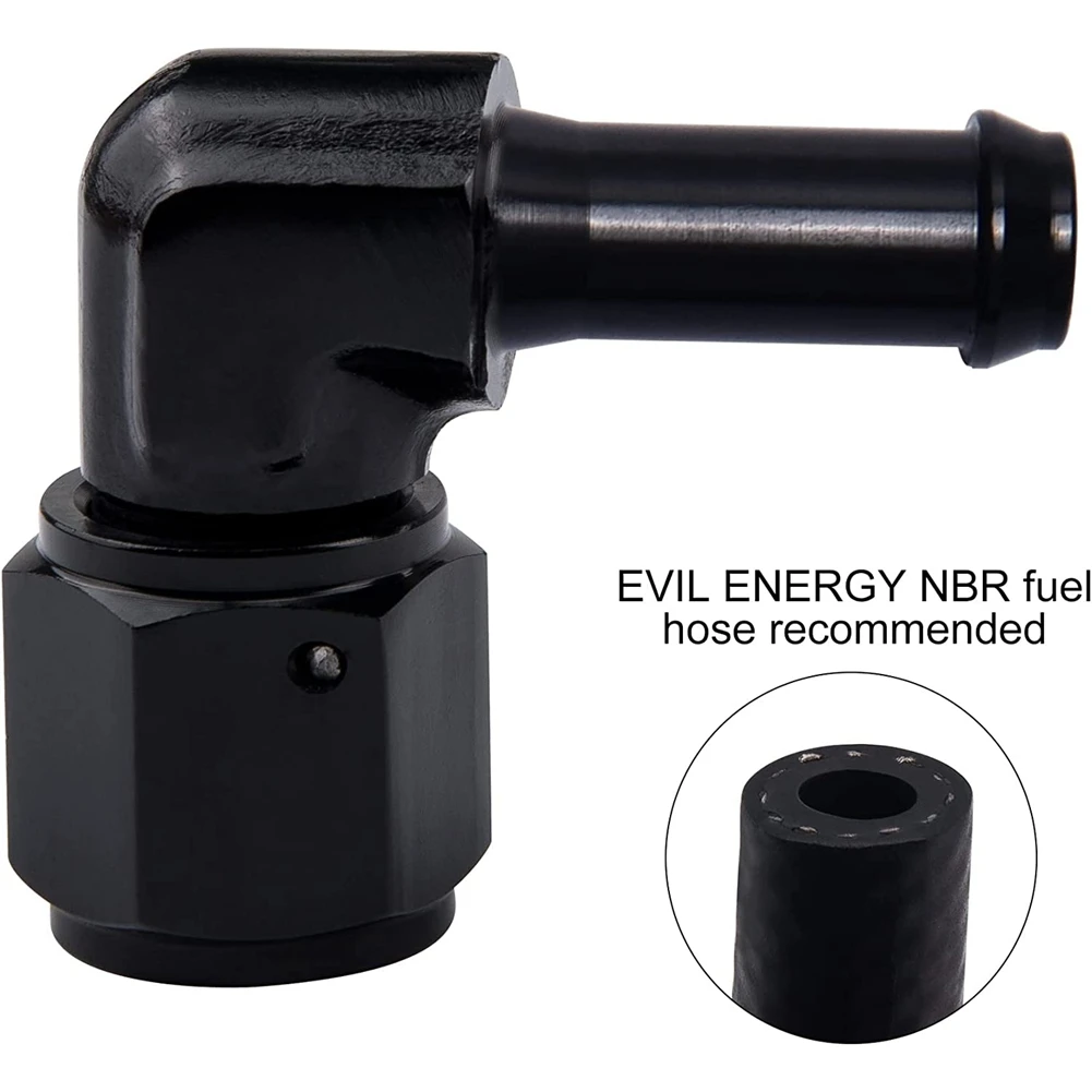 Шарнирные фитинги с внутренней резьбой 6AN на колено 5/16 дюйма Алюминиевый шланг