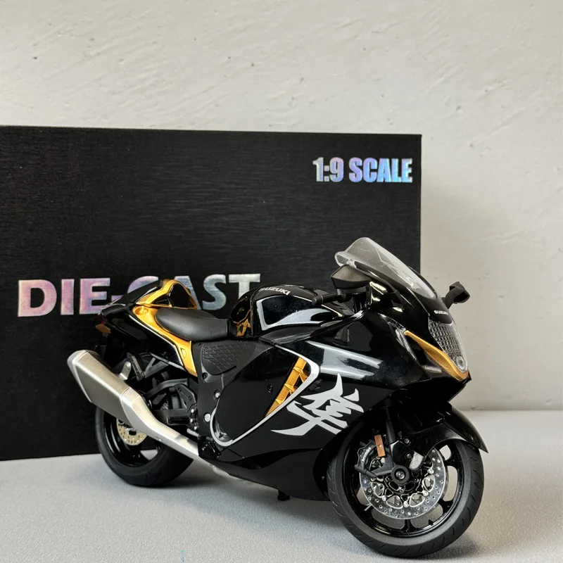 Изысканная Подарочная коробка 1:9 SUZUKI Hayabusa GSX-1300R Модель гоночного мотоцикла из