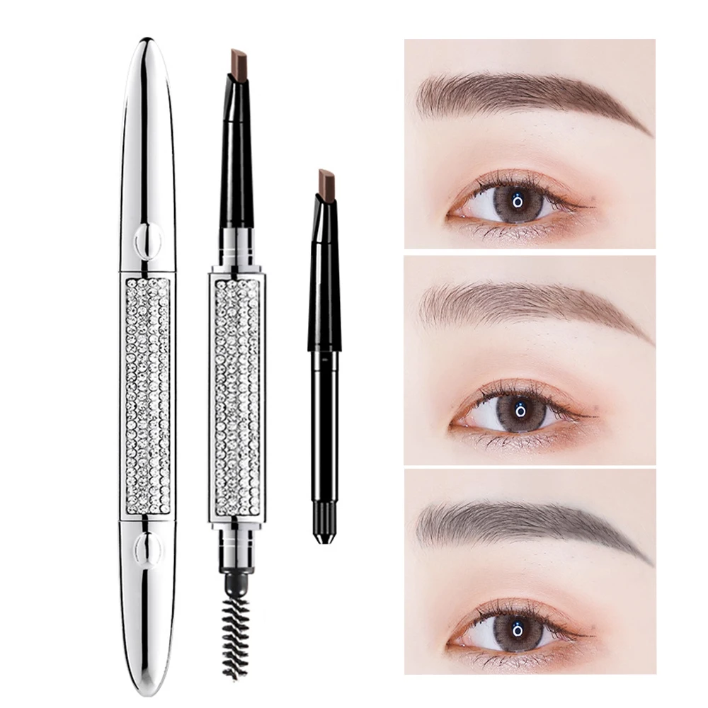 

Sdotter Eyeliner Double Head Long Lasting Eye Liner Pencil tail seal Waterproof Smudge-Proof Cosmetic Beauty Makeup Triangle eye