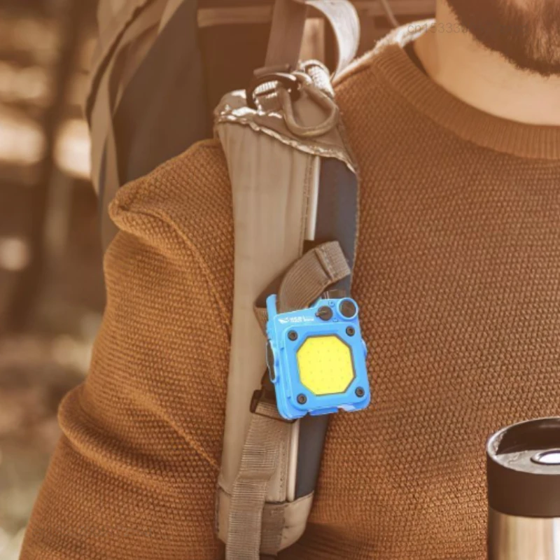 Светодиодный фонарик Xiaomi с брелоком яркий COB светильник зарядкой от USB рабочий