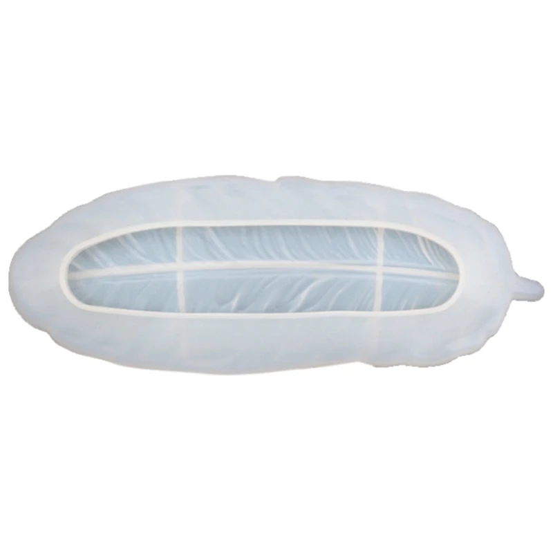 

DIY Feather Silicone Tray Mold Crystal Epoxy Resin Mold Mirror Dish Mold for Jewelry Making