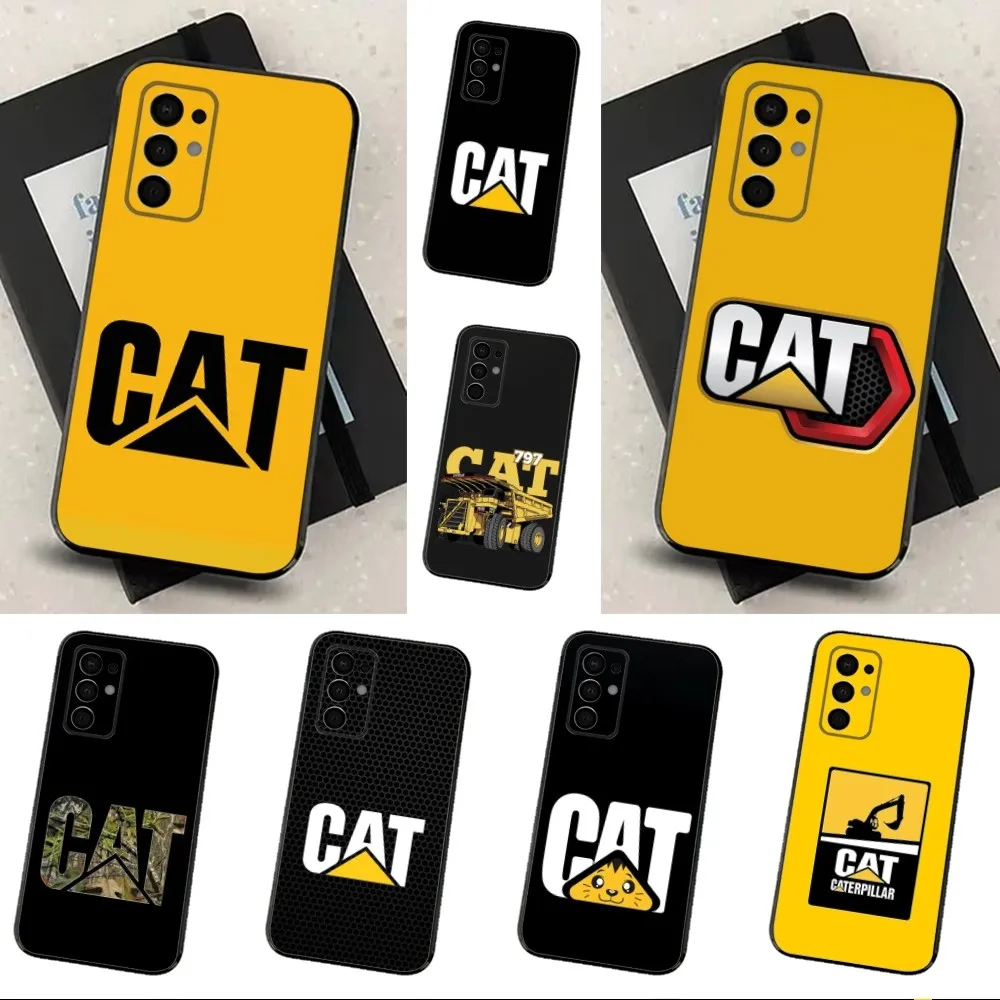 Caterpillars CAT&ampE-Excavator Phone Case For Samsung Galaxy A91 A80 A73 A72 A71 A53A52 A32 A31A22 A21s A20 Black Cover