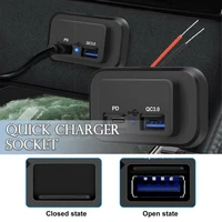 new 1pc dc 12v 24v 18w car mobile phone charger universal automobile chargers socket fast charging motorcycles boats sockets