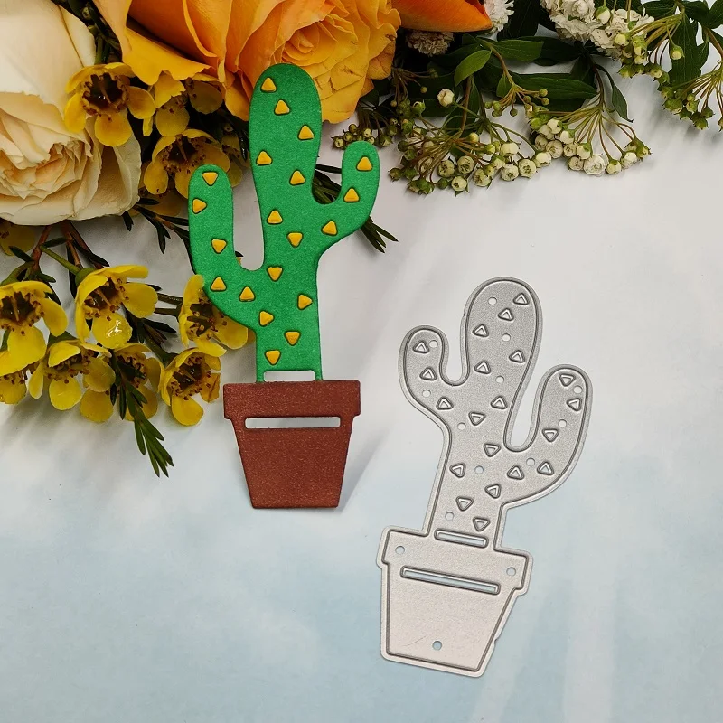 

The Cactus Metal Cutting Dies 2022 Plant Stencils for DIY Scrapbooking/Photo Album Decorative Embossing DIY Paper Cards