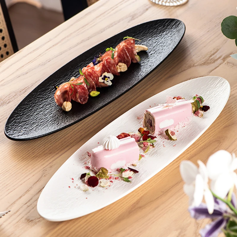 Керамическая каменная полоска в японском стиле тарелка для суши сашими