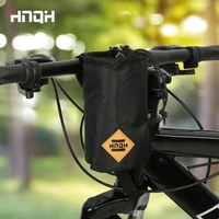 hnqh bicycle hanging bags thermal insulation front head bag polyester waterproof bike handlebar bottle bag cycling equipments
