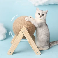 new cat scratching ball toy kitten sisal rope ball board grinding paws toys cats scratcher wear resistant pet furniture supplies