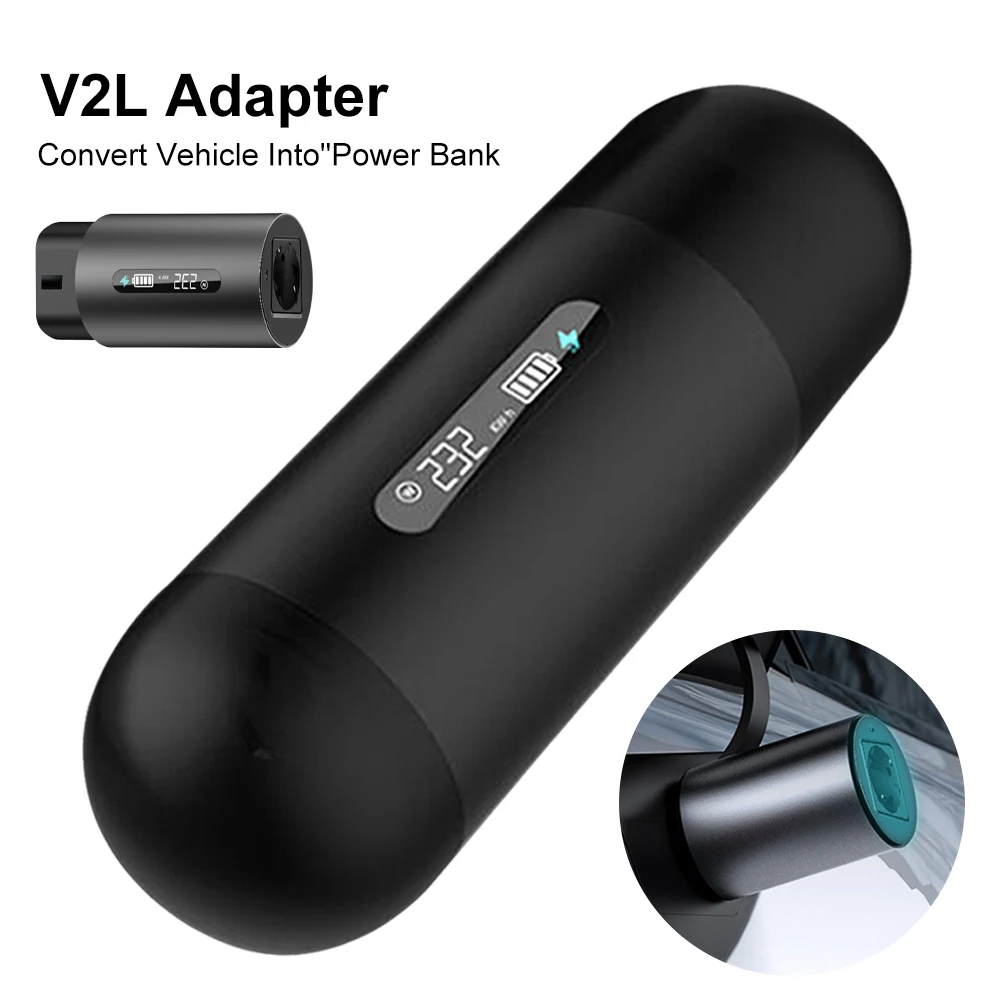 

16A 220V Female V2L Power Supply Adapter 3.3kW Electric Vehicle To Load Adapter For IEC 62196-2 Type 2 Adapter EV RV Accessories