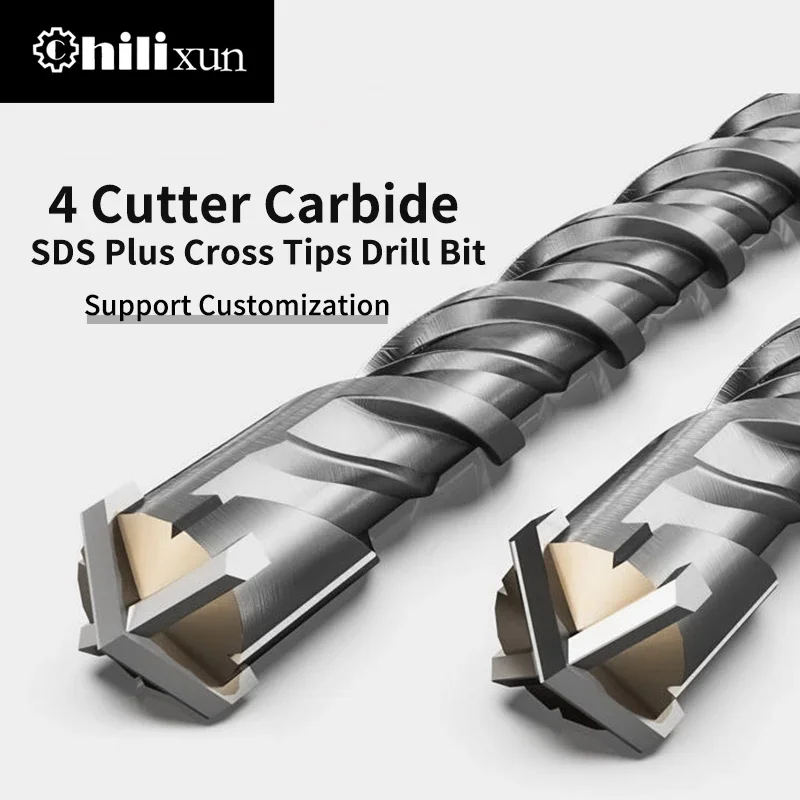 

HILIXUN Ударные сверла для кладки 160 мм 6/8/10/12/14/16 мм