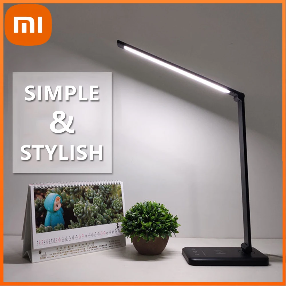 

XIAOMI LED Desk Lamp 52PCS 5 Color Stepless Dimmable Touch USB Chargeable Reading Eye-protect with Timer Table Lamp Night Light