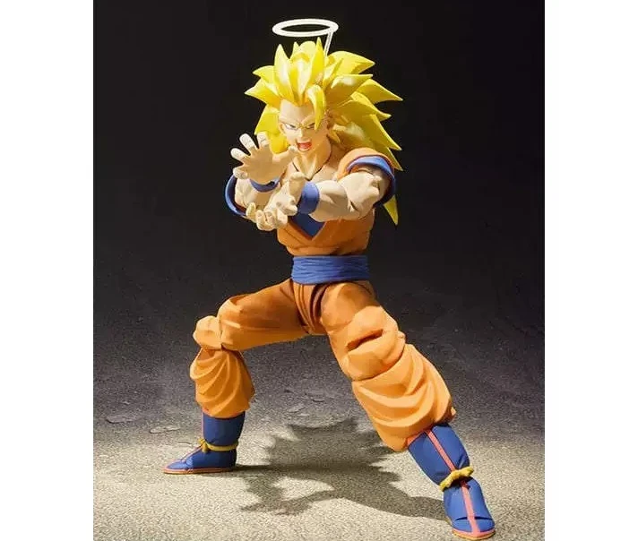 Фото В наличии: Коллекционная фигурка Bandai SHF Dragon Ball Z Super Saiyan 3 Super Three Son Goku (переиздание) – игрушка, подарок №2