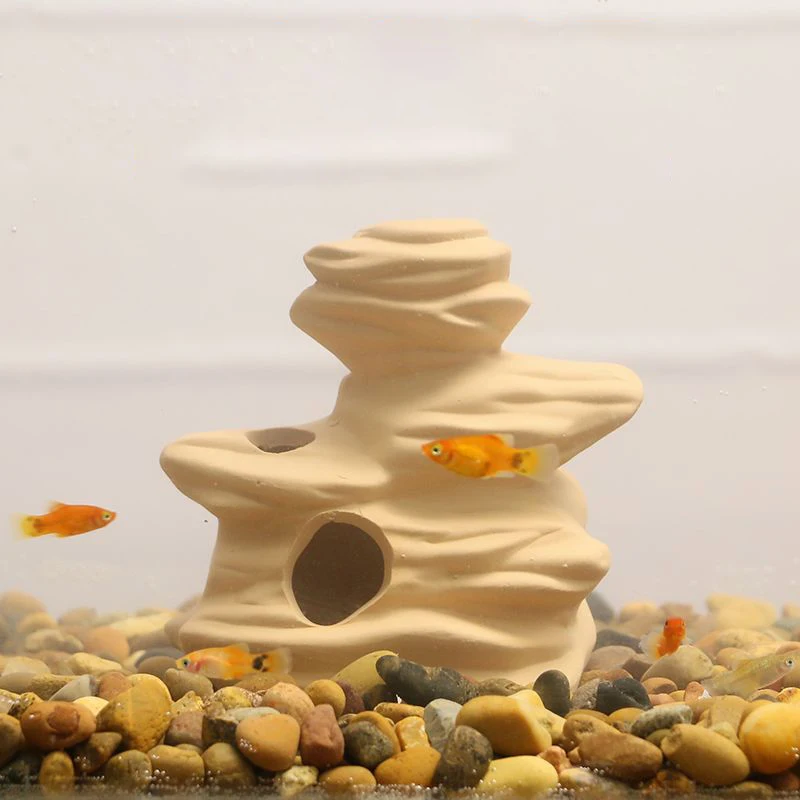 Аквариумное украшение для рыбы креветок укрытия дома аквариума керамический дом