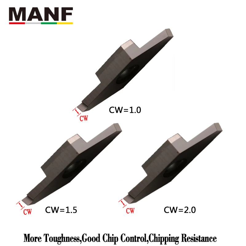 

MANF CTPA10FRN Cermet Grooving Insert For Steel Stainless SteelCast Iron Small Parts Blade Mini Metal Lathe Blade Turning Holder