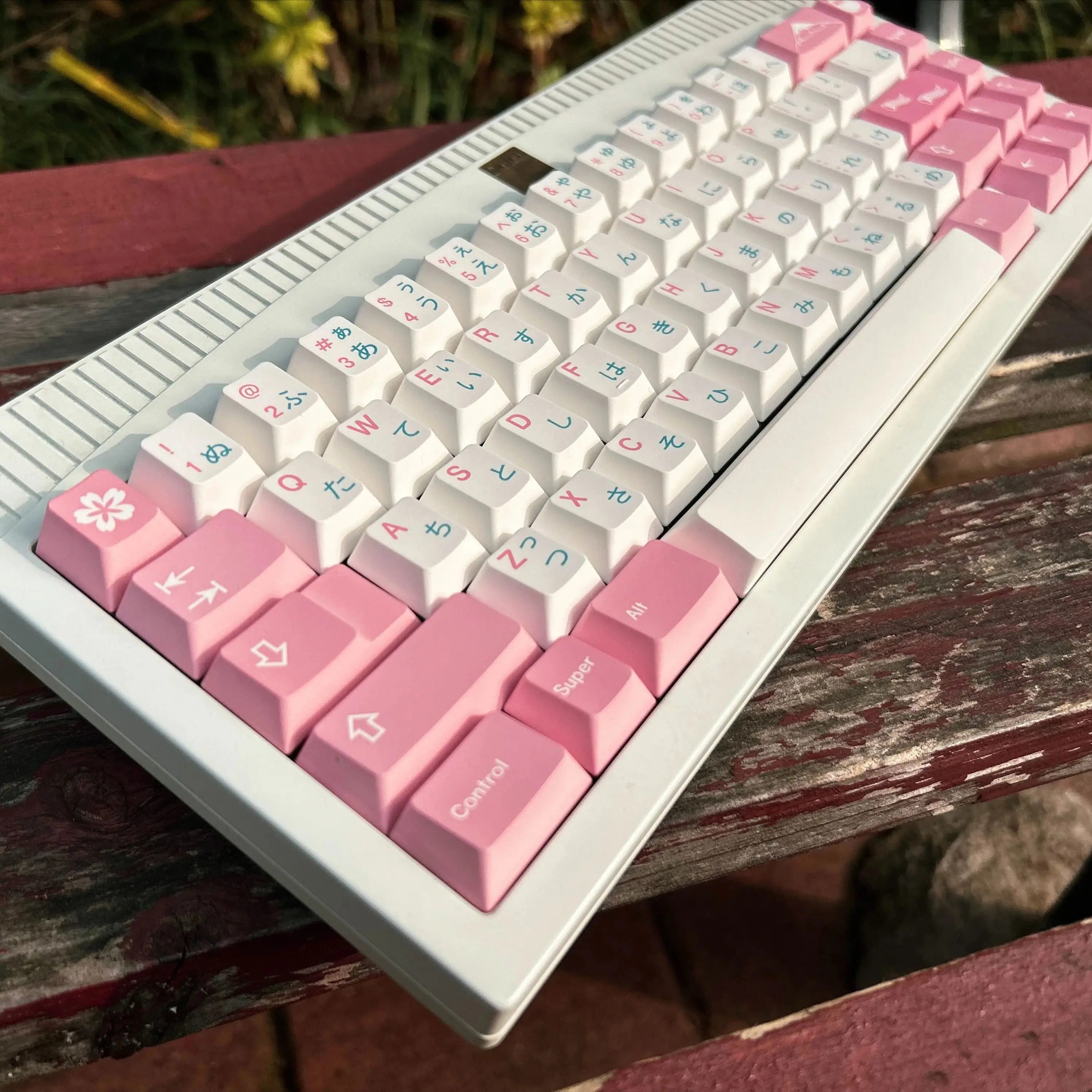 Набор розовых колпачков для клавиш PBT Sakura Cherry Profile сублимационная крышка
