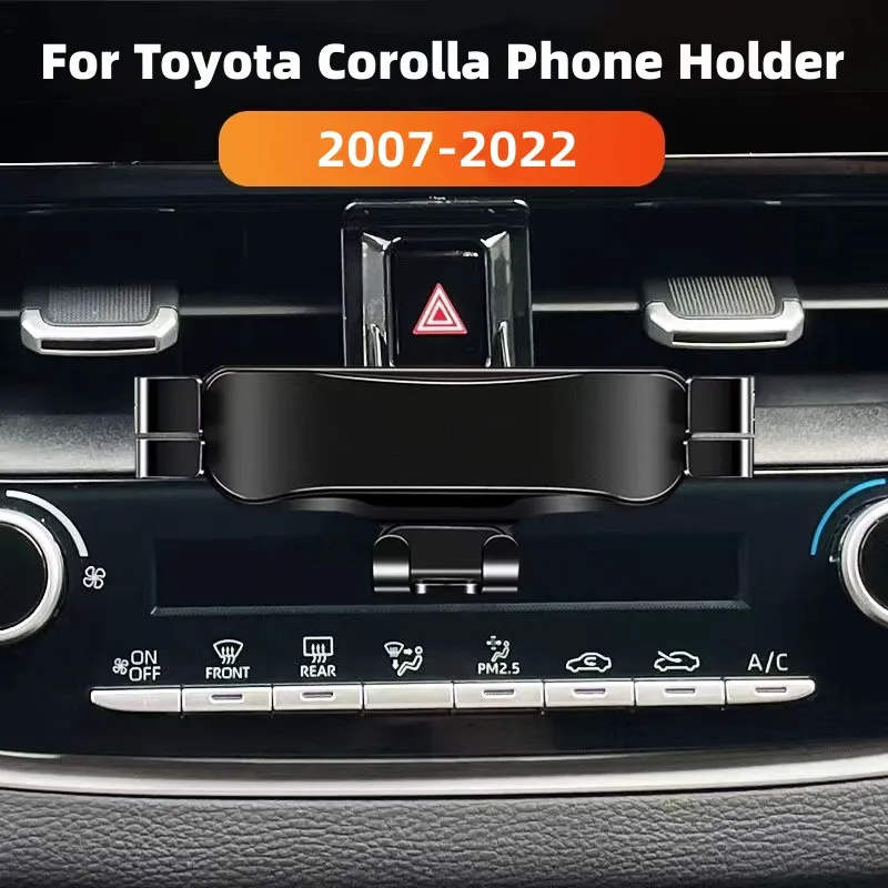 Автомобильный держатель для телефона Toyota Corolla 2007-2022, кронштейн для стайлинга, Поворотная подставка для GPS, Аксессуары для мобильных телефонов