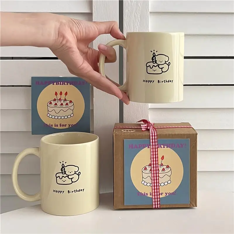 Креативная кофейная кружка с календарем, Термостойкая керамическая чашка для воды, молока, чая, завтрака, овсянки, сока, посуда для напитков, новинка, подарки на день рождения