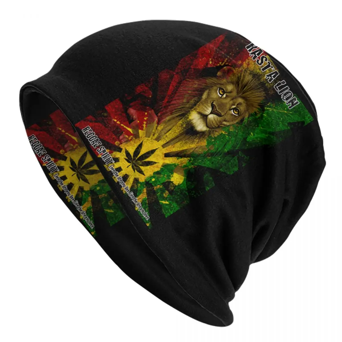 

Jamaican Rasta Lion Skullies Beanies Caps Men Women Unisex Hip Hop Winter Knit Hat Adult Jamaica Rastafarian Reggae Bonnet Hats