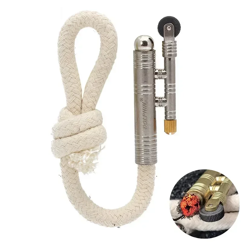 Новая металлическая ветрозащитная спичечная веревка керосиновая зажигалка