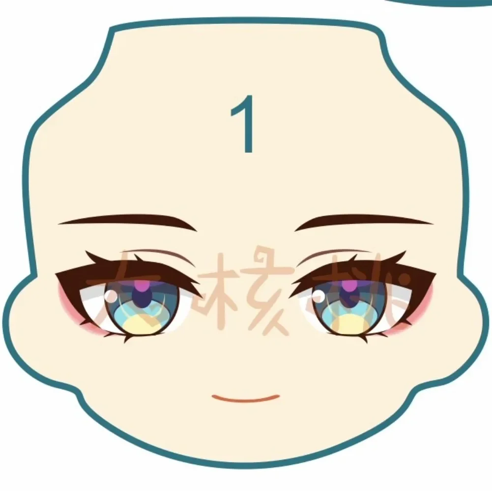 Лицевая наклейка на лицо рука Мэй Ob11 Ob22 ГСК Водные Наклейки панель кукла ручной