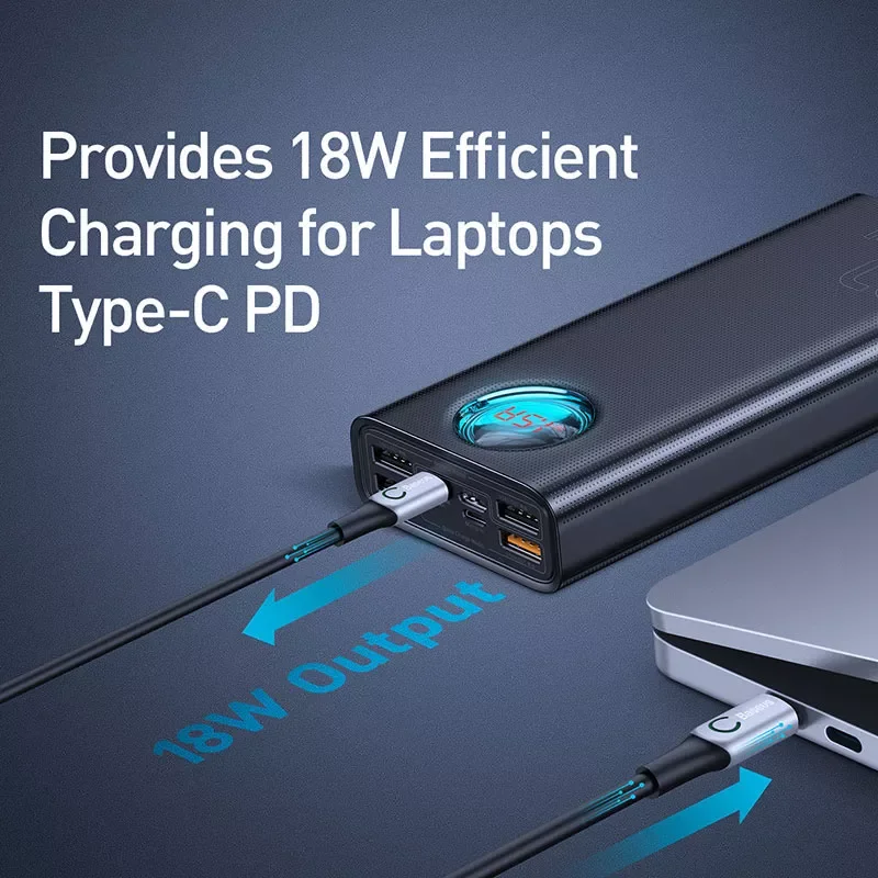 

Внешний аккумулятор 30000 мАч Type-C PD 3,0 для быстрой зарядки iPhone