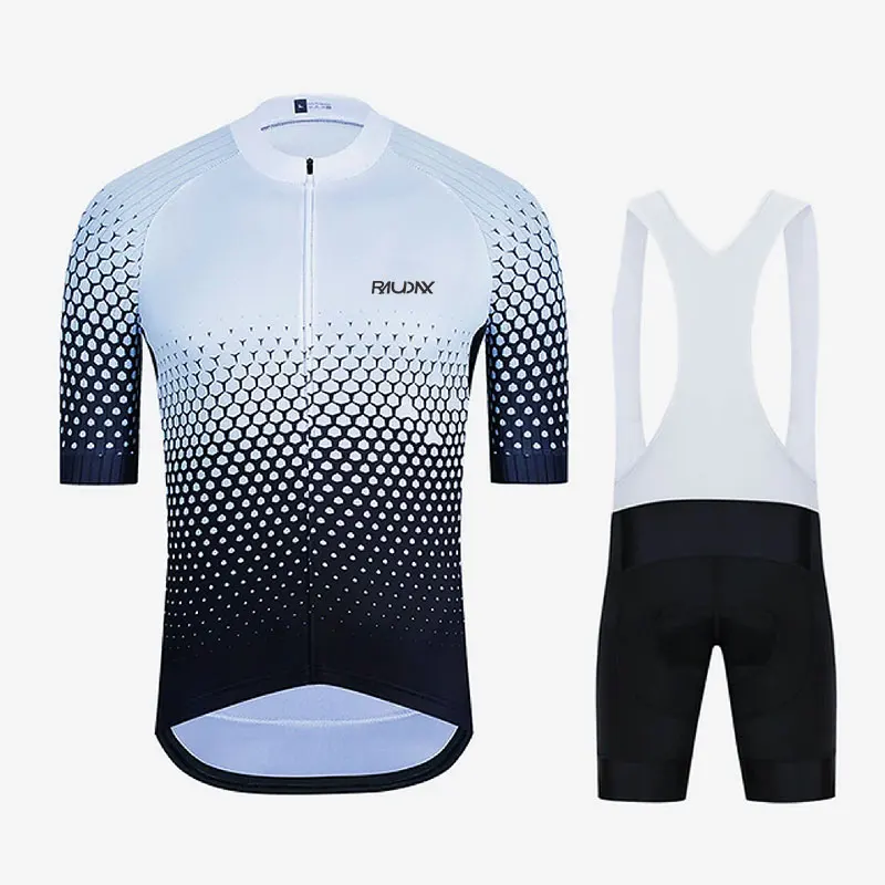 

Комплект велосипедной одежды Raudax, Джерси, униформа для горного велосипеда, летняя дышащая велосипедная одежда, велосипедная рубашка, нагрудник для триатлона