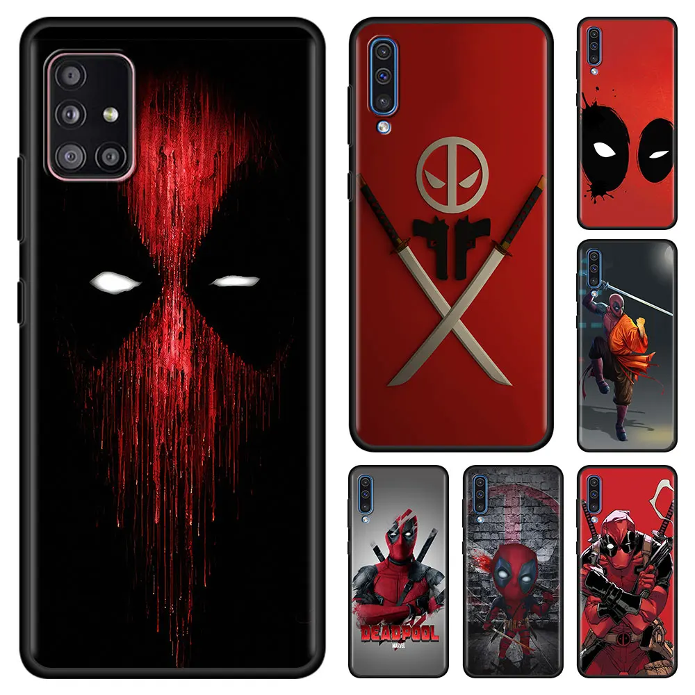 

Marvel Deadpool Case for Samsung Galaxy A51 5G A12 A52 A21s A71 A32 A31 A02s A72 A11 A41 Phone Cover Shell Casing Bag