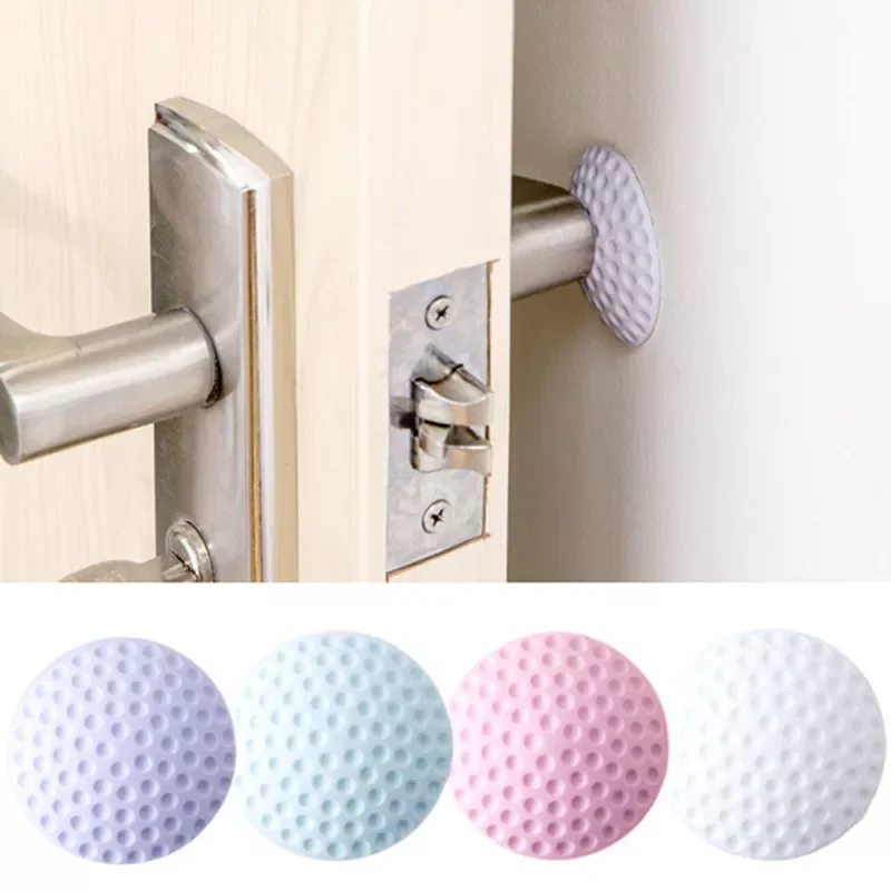 

Silent Door Rear Stickers Rubber Protection Cushion Wall Anti Collision Mat Doorknob Crash Pads rear Door Handle Bumpers