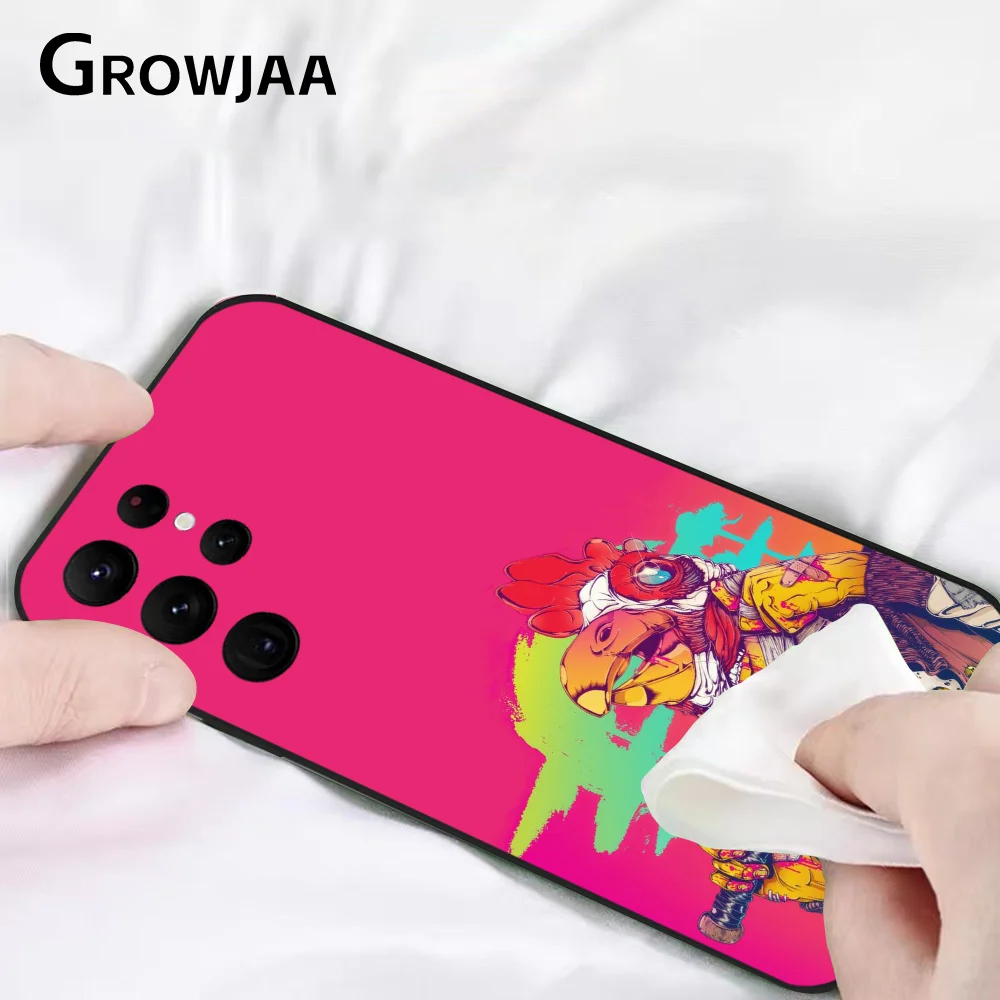 H-Hotline M-Miami Game Phone Case for Samsung Galaxy S24 Ultra S22 S23 S21 S20 5G Protective Silicone TPU Funda