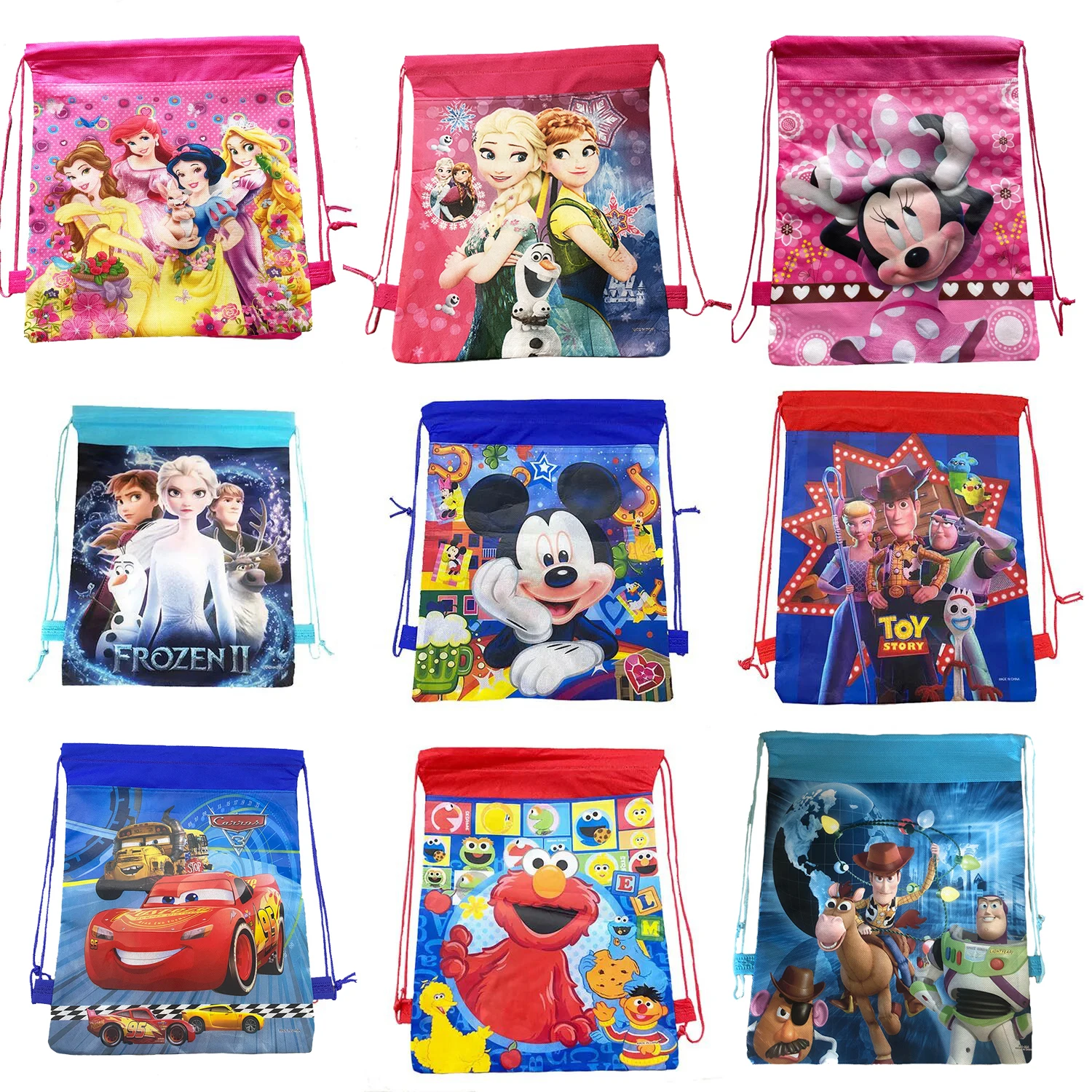 1/5/10 шт. нетканый рюкзак на шнурке для игрушек