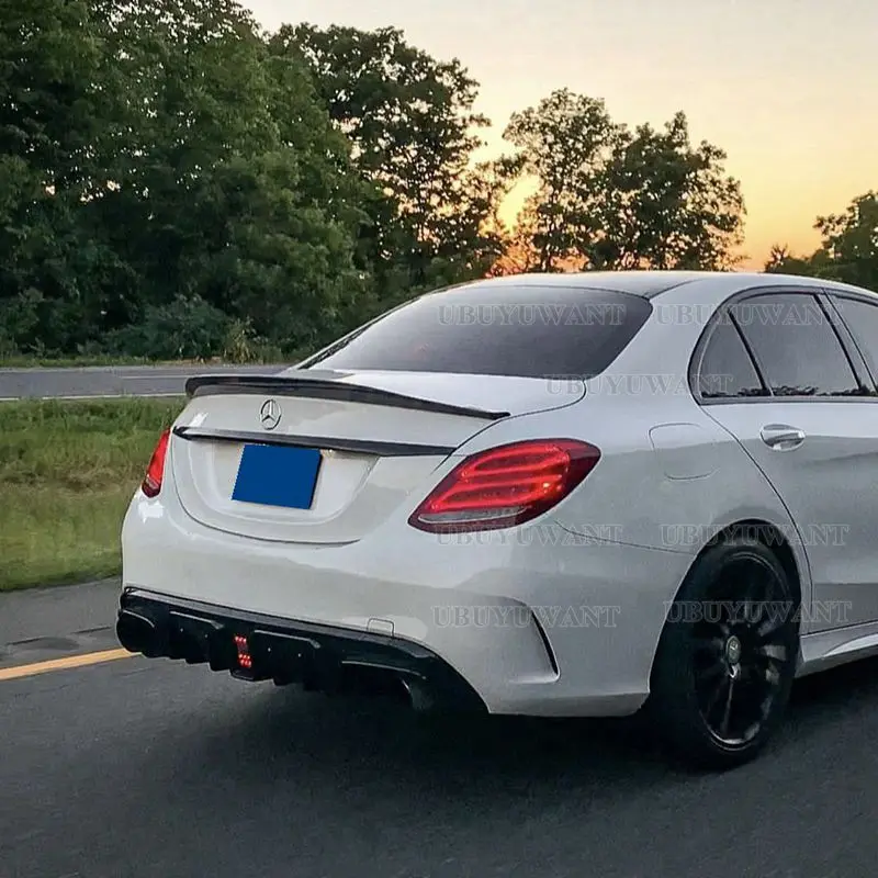 Для Mercedes Benz C Class Sedan 4-дверный W205 C180 C200 C260 C300 спойлер 2015-2021 автомобильное заднее