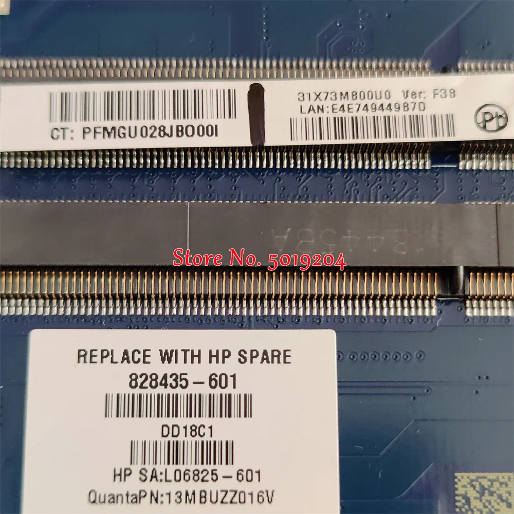 Материнская плата для ноутбука HP Probook 455 G3 445 DAX73AMB6E1 DAX73AMB6F0 828435-001 828435-501 828435-601 |