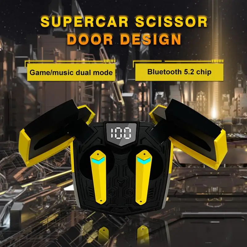 TWS Игровые наушники JX20 Bluetooth-наушники беспроводные водонепроницаемые