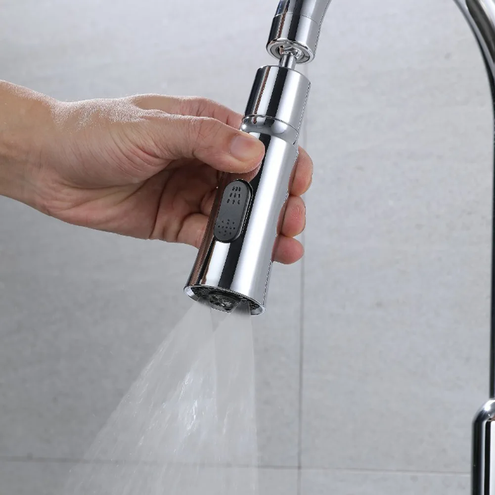 

Brand New Faucet Spray Nozzle Pull Out 3 Modes ABS Basin Sink Tap Kitchen Aerator Replacement Shower Spray Head