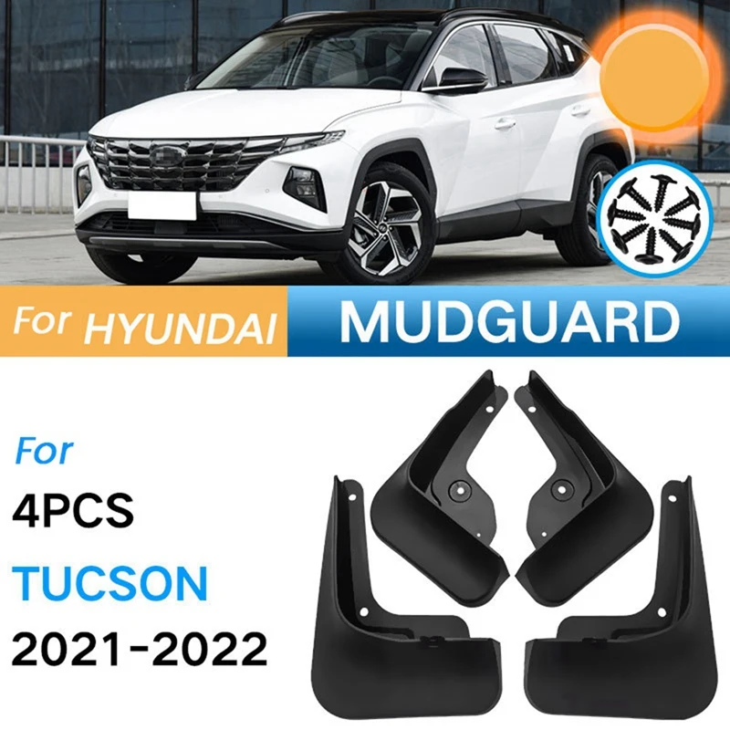 4 шт. брызговики для Hyundai Tucson NX4 2021 2022 2023 2024