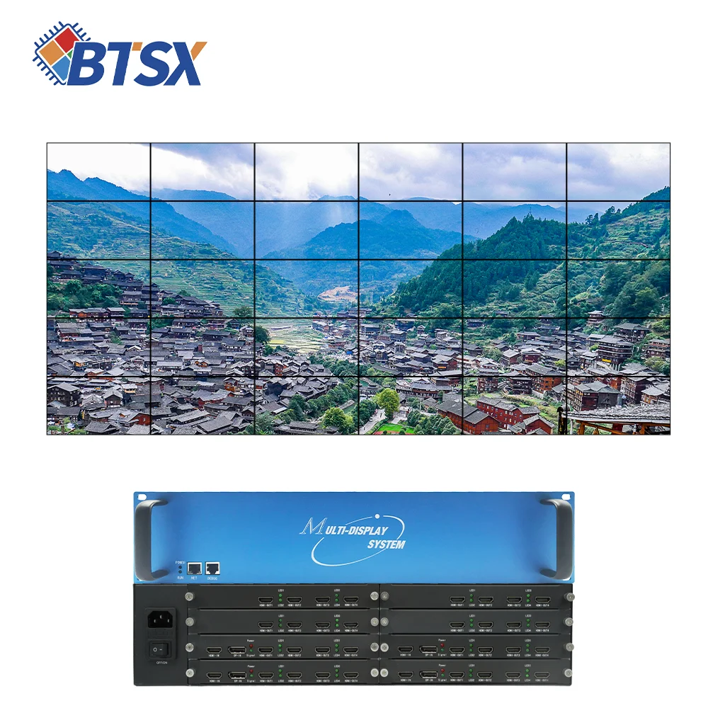 Фото Многомониторный расширитель 8Kx4K60Hz, 4 входа, 32 выхода, с функцией расширения экрана 2x16, 5x6, 4x8, с поддержкой пиксель-в-пиксельного вывода №5