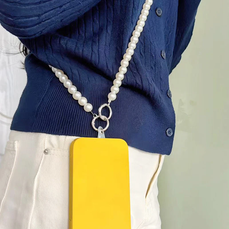 Женская Длинная Жемчужная Цепочка Для Телефона С Плечевым Ремнем Шнур