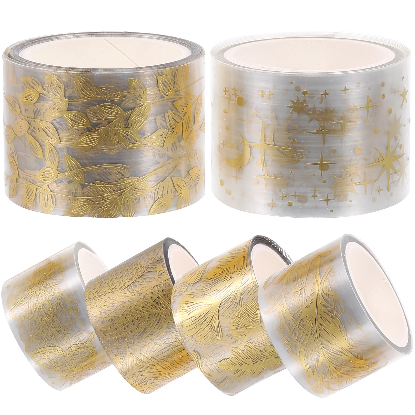 

6 Rolls of Washi Paper Tape Decorative Adhesive for DIY Crafts Gift Wrapping