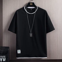 summer mens casual t shirts new male solid color short sleeve t shirts men loose tops tees harajuku sportswear tracksuit clothes