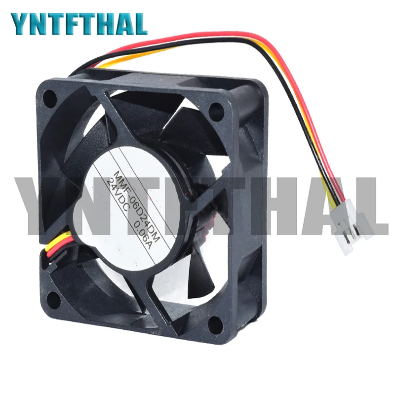 Оригинальный MMF-06D24DM DC24V 0.06A 60*60*25 мм 3-контактный инверторный вентилятор