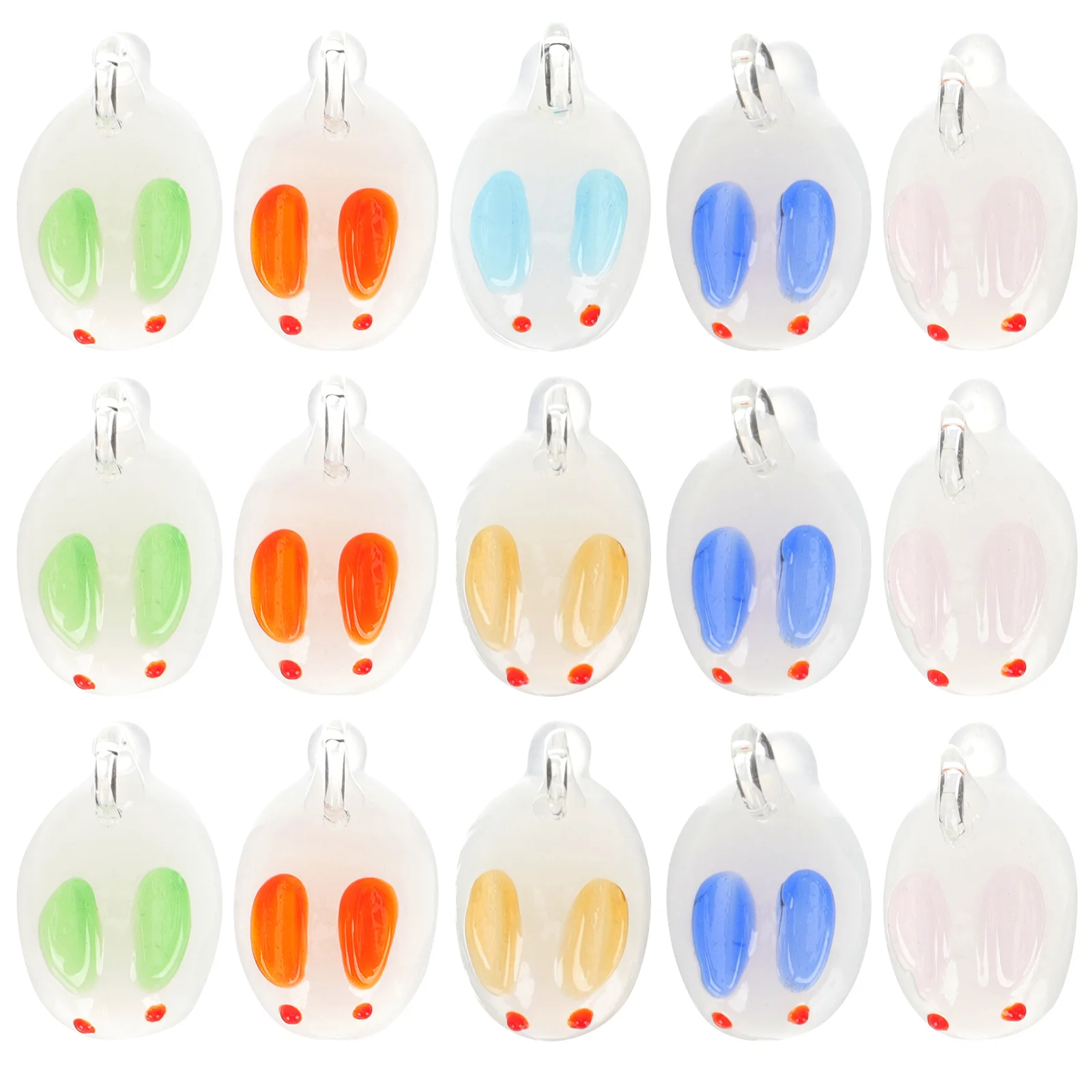 

Rabbit Beadsdiy Bunnystatues Loose Decors Figurine Ornament Charm Desktop Statue Decor Charms Jewelry Miniature Bead Spacer