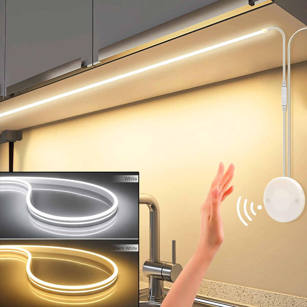 Водонепроницаемый гибкий силиконовый шнур с датчиком движения 5 В