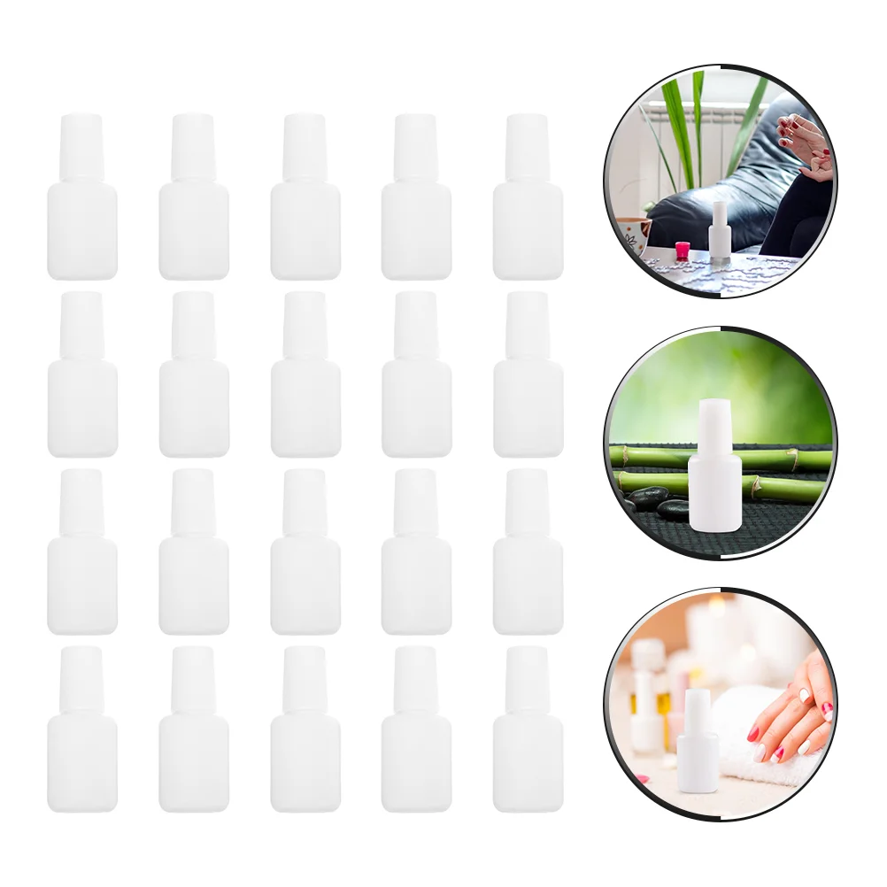 

20pcs Refillable Nail Polish Containers Lightweight Bottles Manicure Tools