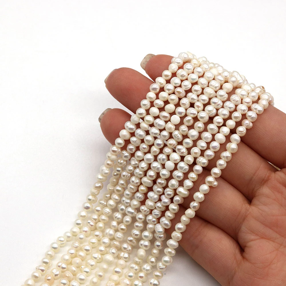 

Natural Freshwater Pearls Loose Beads Irregular Round Shaped 1.8-2mm 2-3mm Matte Beads for DIY Necklace Bracelet Earring Jewelry