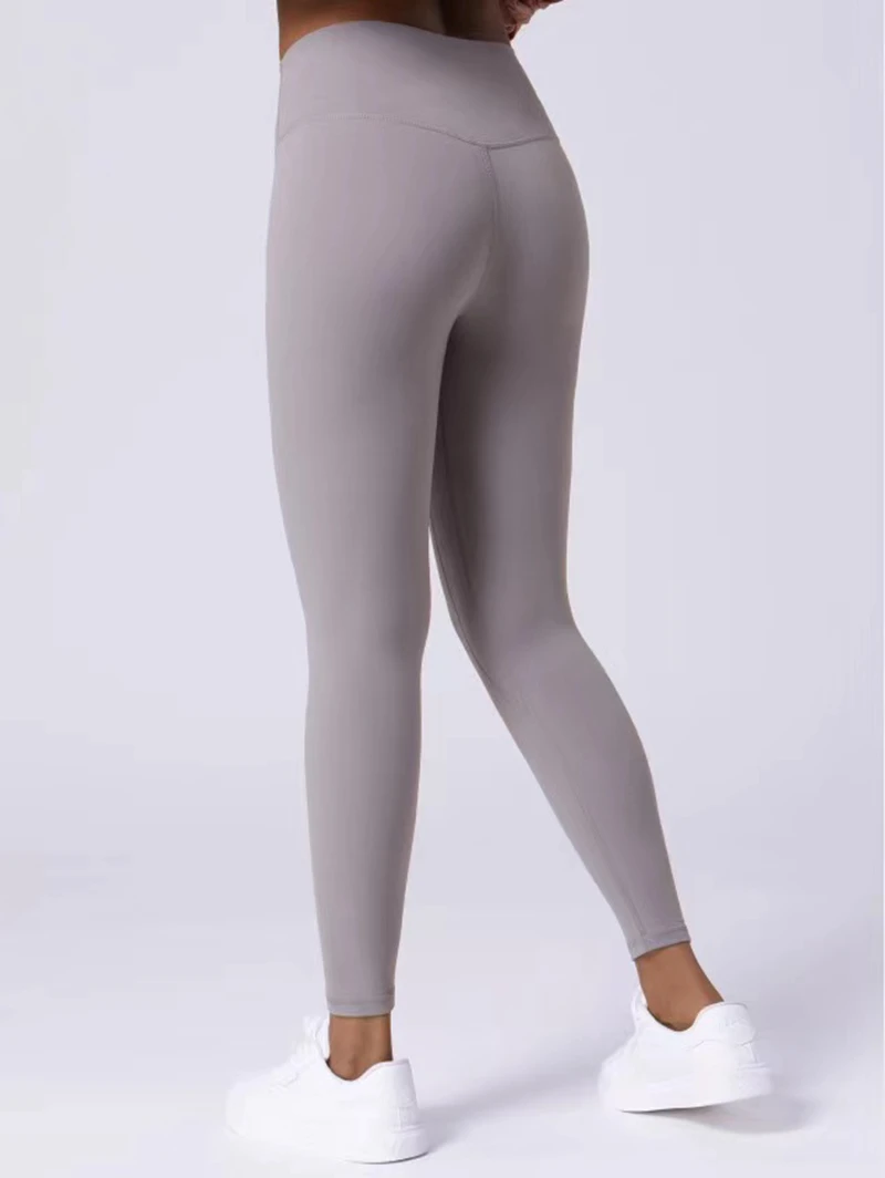 With Logo Align Women High Waist Naked Feeling Fitness Sports Leggings Quick Dry Breathable Push Up Workout Running Yoga Pants