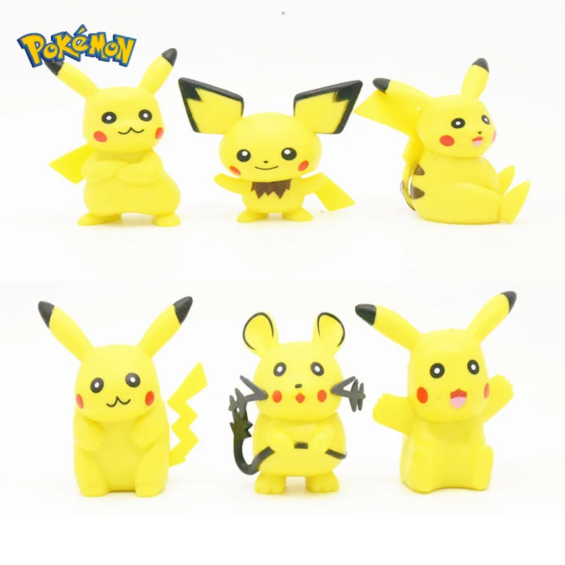 

Pokemon 18 childrens toys with Pikachus Pokemon figurines