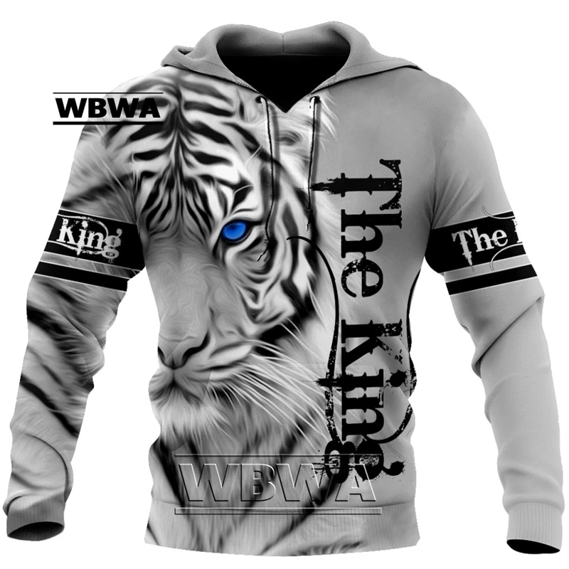 

WBWA Animal The King-Tiger 3D All Over Printed Unisex Deluxe Hoodie Men SweatshirtPullover Casual Jacket Tracksuits DW85