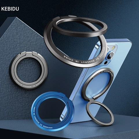 Магнитный держатель для телефона, подставка, магнитная розетка для кольца на палец, портативная беспроводная зарядка для IPhone 16 15 14 Pro/Max, кронштейн для мобильного телефона