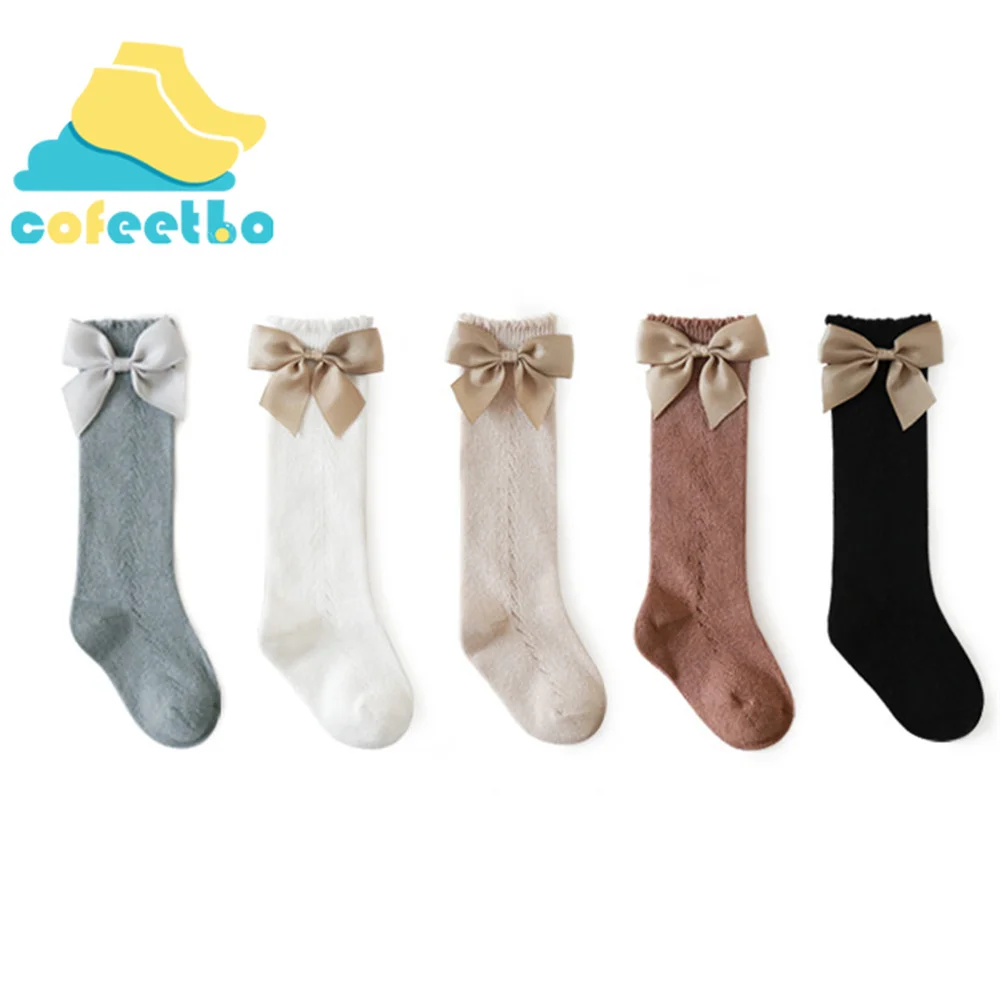 

Lolita Bow Mesh Baby Socks Princess Girls Solid Color Cotton Soft Breathable for Child Kids Spring Autumn Cute Dress Socks