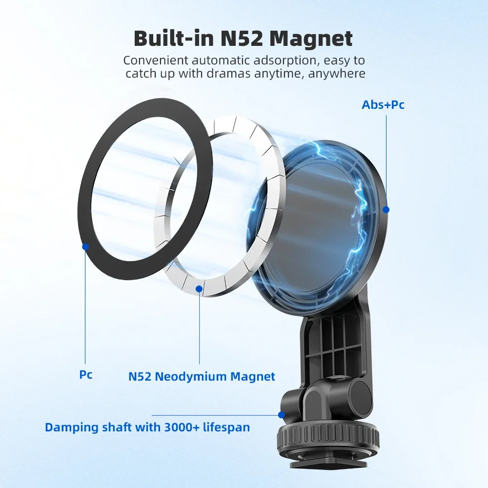 Flymile Magsafe держатель для телефона с холодным башмаком iPhone 15 14 13 12 держатель-зажим